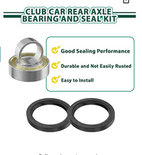 Golf Cart Rear Axle Bearing Bushing & Oil Seal Kit for Club Car DS & Precedent 1986-2014 Electric Golf Cart. #1011291, 1014207, 1013794