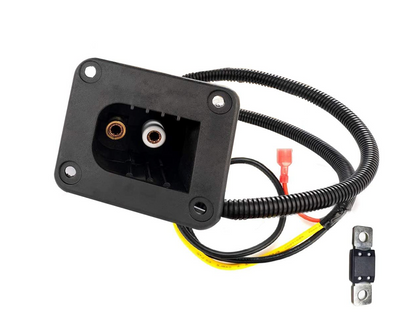 DC RECEPTACLE WITH WIRE & REED  SWITCH FOR EZGO ELECTRIC 1996-UP  TXT/MED WITH DCS/PDS(73149-G01)